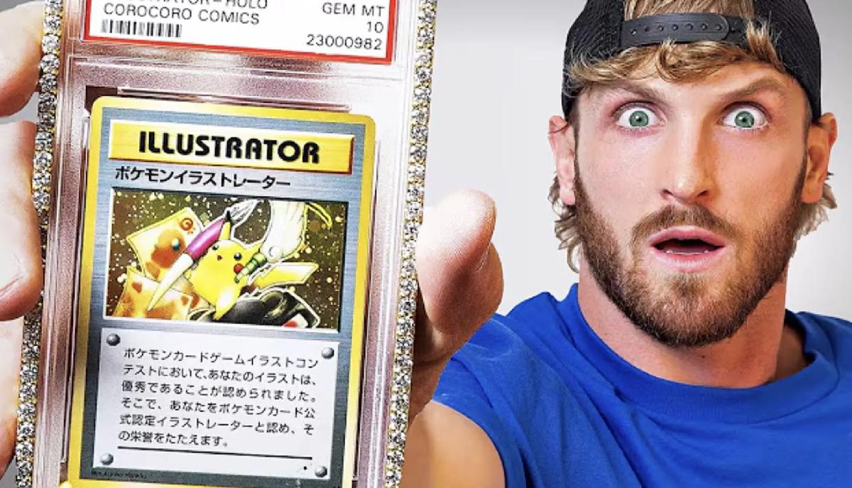Logan Paul mette all'asta la carta di Pikachu Illustrator per 5 milioni (ed è pronto a consegnarla di persona al vincitore)