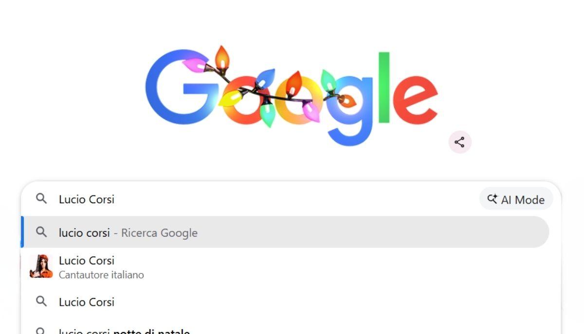 ricerche google 2025 Lucio Corsi