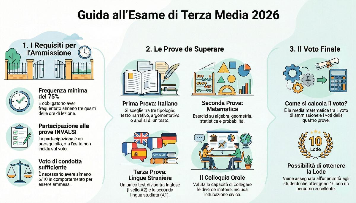 infografica esame terza media