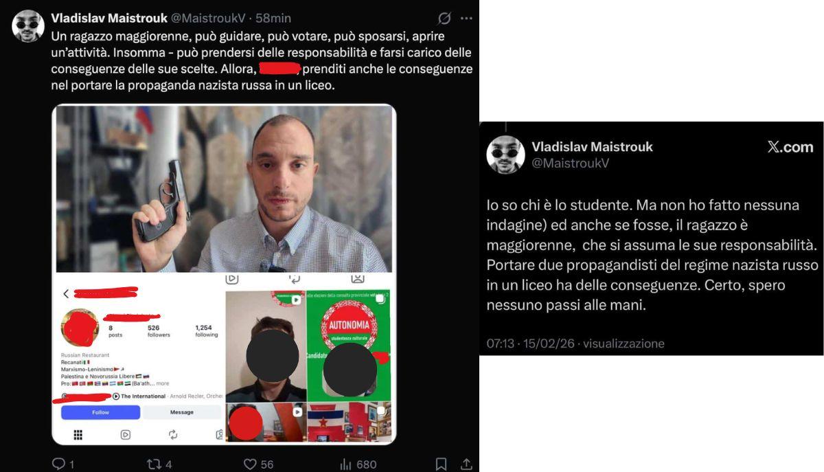 screenshot post X Maistrouk