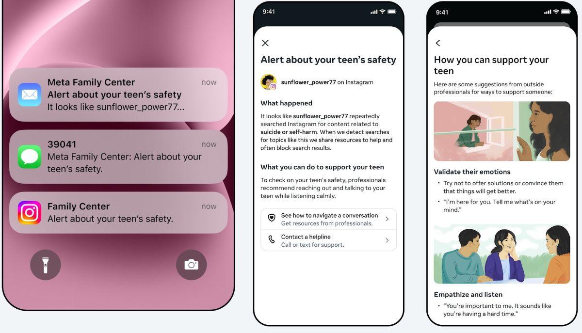 Instagram avviserà i genitori se i figli cercano termini legati al suicidio o all’autolesionismo