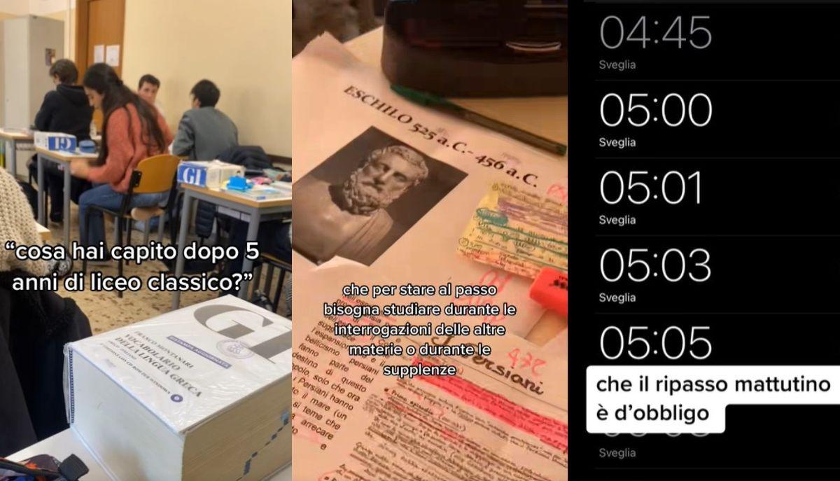 Dal dramma delle versioni e le sveglie all'alba: il video-manifesto del liceo classico passa per TikTok