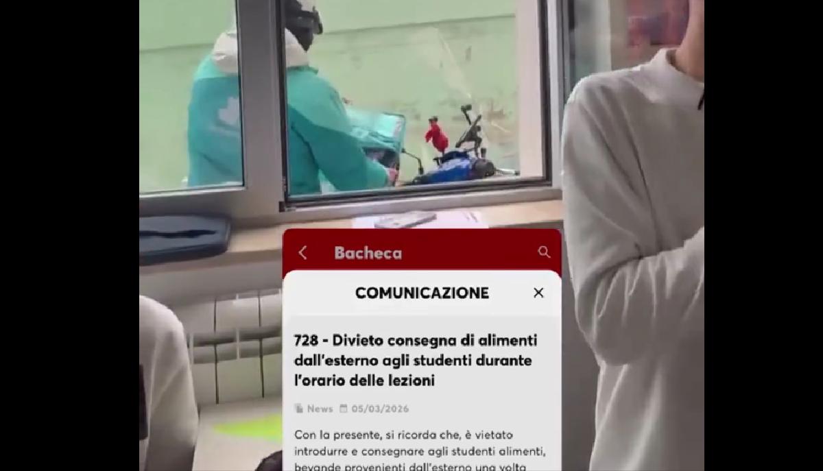 Gli studenti sfidano il divieto di food delivery a scuola: 8 su 10 sono contrari
