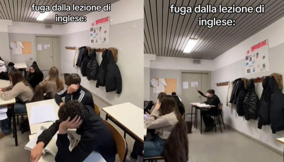 Studenti "fuggono" dalla lezione di inglese: il tiktok esilarante diventa virale
