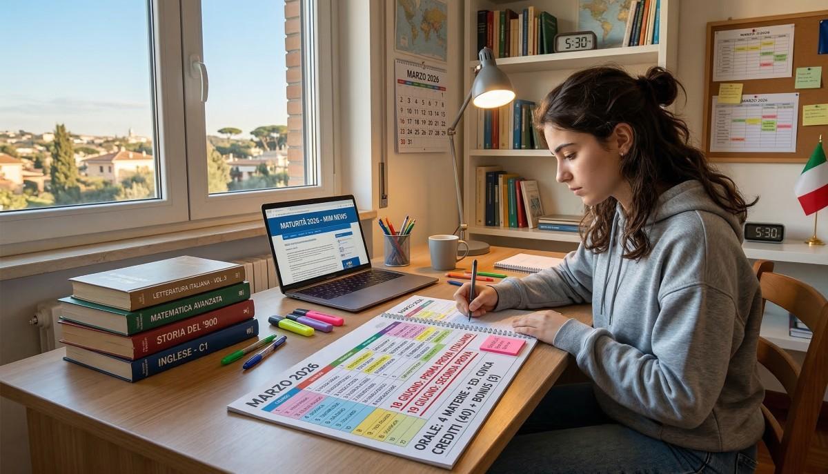 Maturità 2026, mancano 3 mesi: la tabella di marcia per prepararsi bene