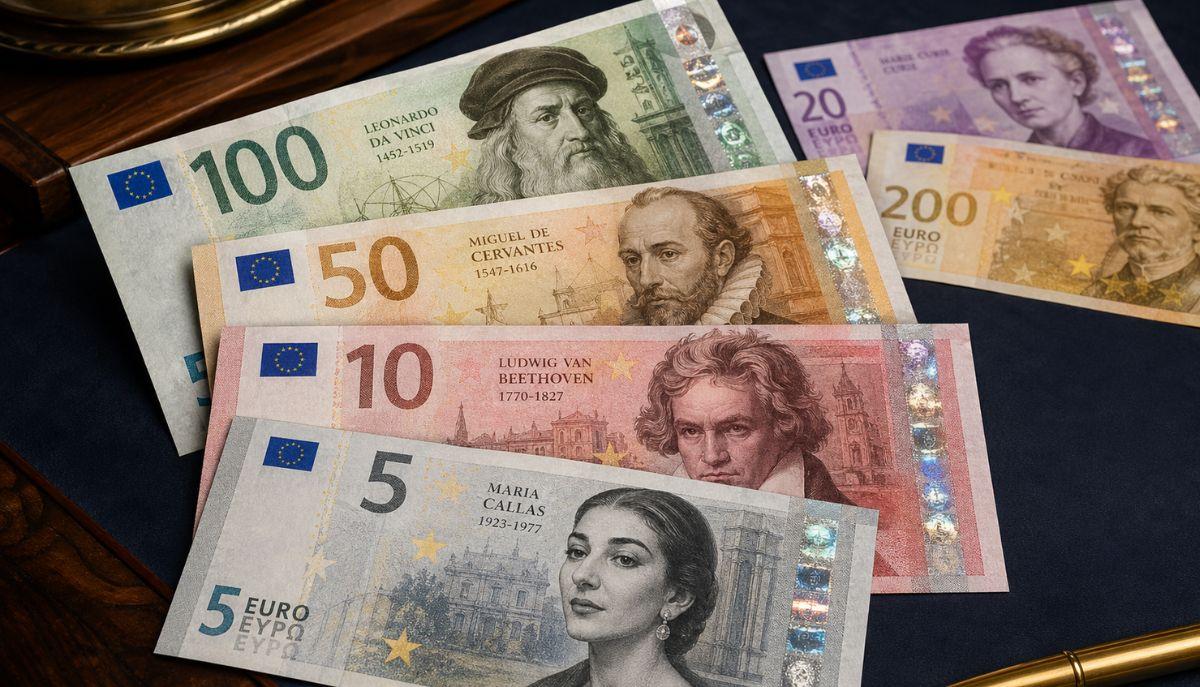 Rivoluzione Euro: ecco i volti famosi che vedremo sulle nuove banconote