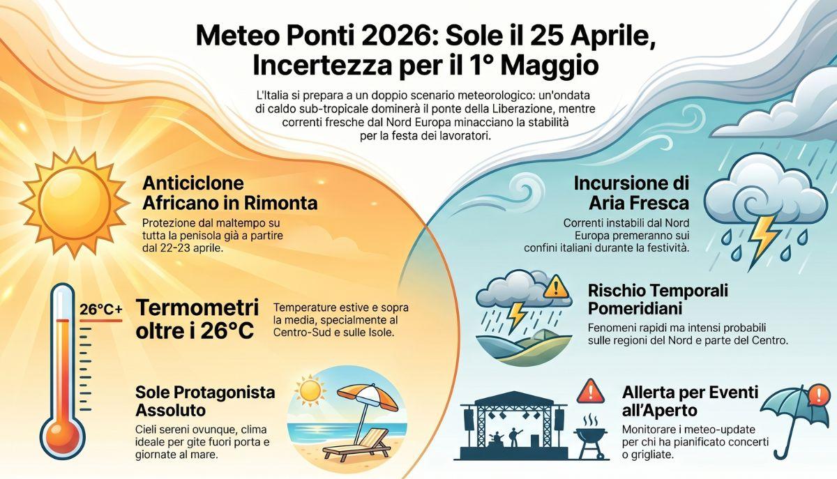 infografica meteo aprile 2026