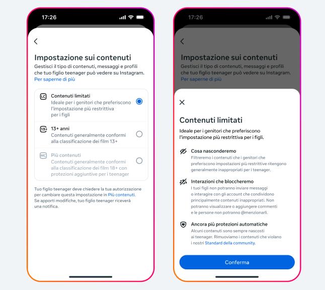 contenuti limitati instagram