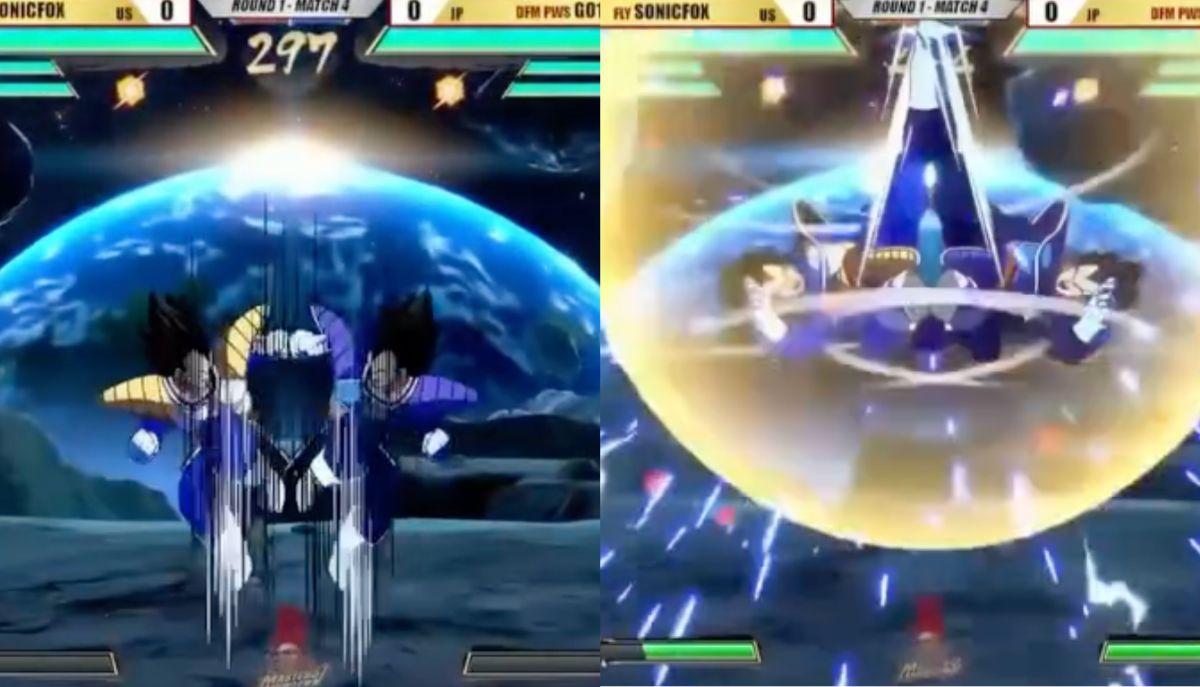 Due giocatori di 'Dragon Ball FighterZ' hanno iniziato lo scontro con le identiche mosse nello stesso momento