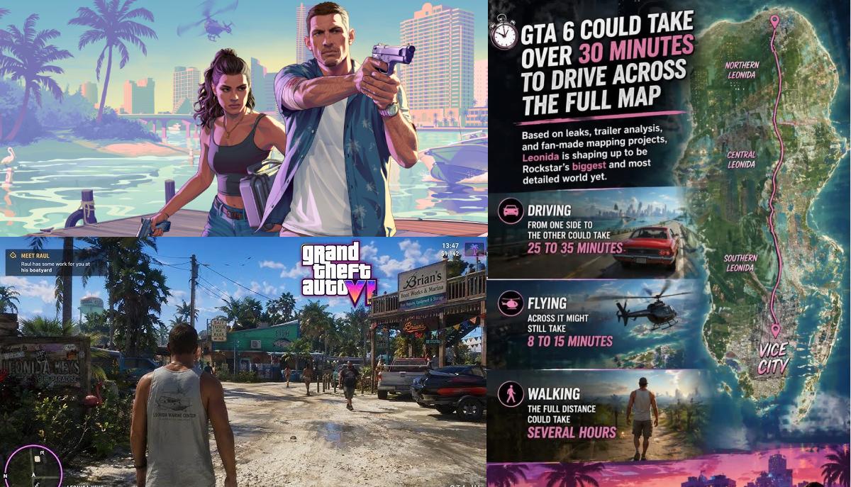 GTA 6 ha una mappa così grande che attraversarla in macchina richiede mezz'ora