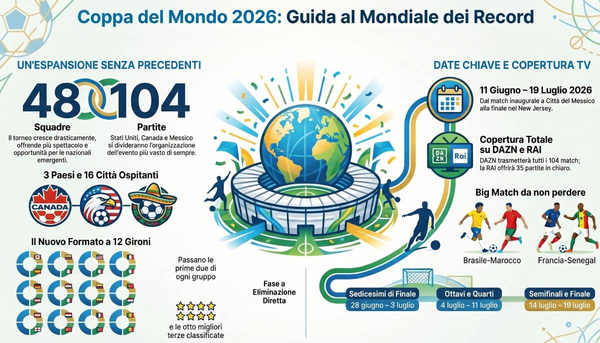 coppa del mondo 2026 guida informazioni programma
