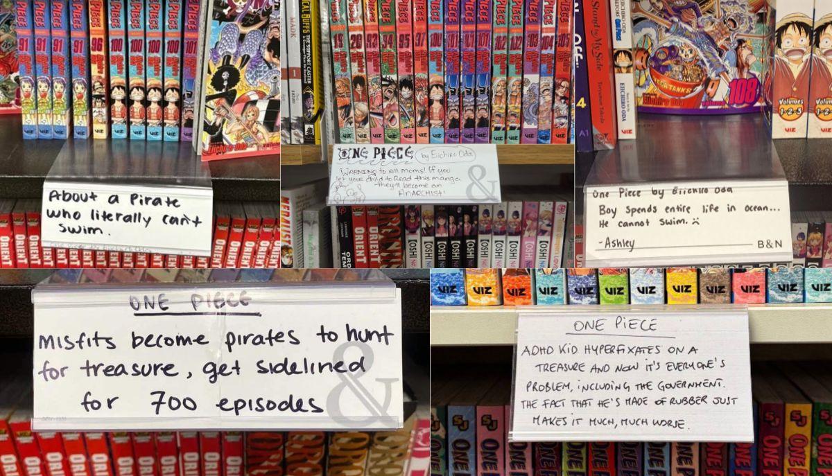 Descrizioni di One Piece estremamente accurate in libreria: le immagini sono virali