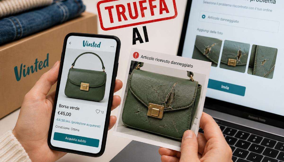 La nuova truffa su Vinted: immagini modificate con l’IA per ottenere rimborsi