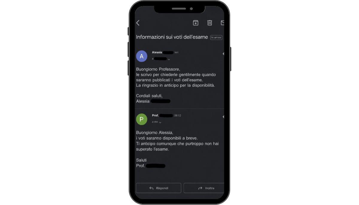 screenshot di una conversazione virale su tiktok
