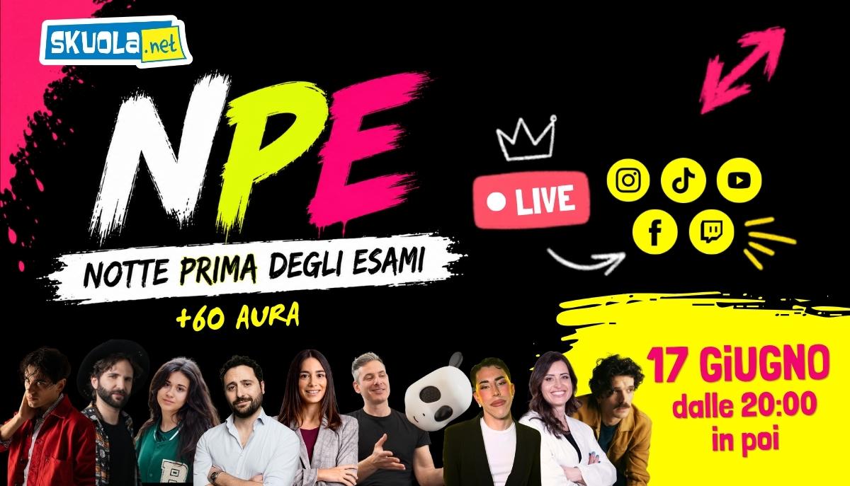 Notte Prima degli Esami 2026: torna la diretta streaming di Skuola.net