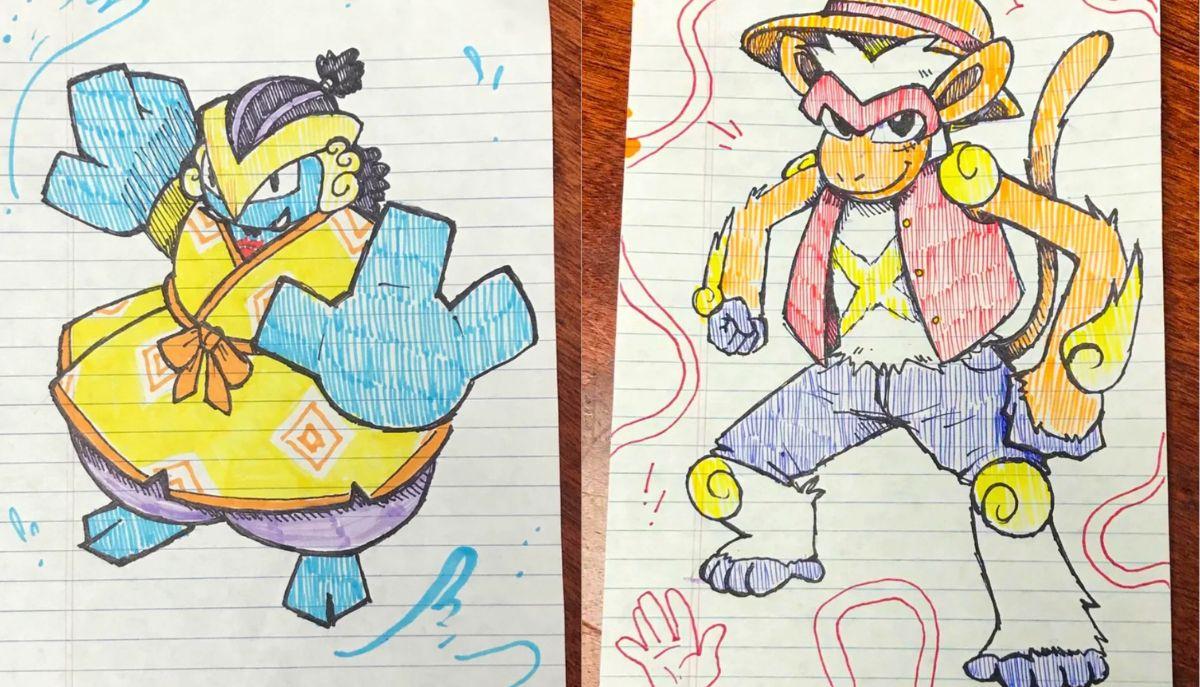 Se i personaggi di One Piece fossero Pokémon: un artista li ha disegnati