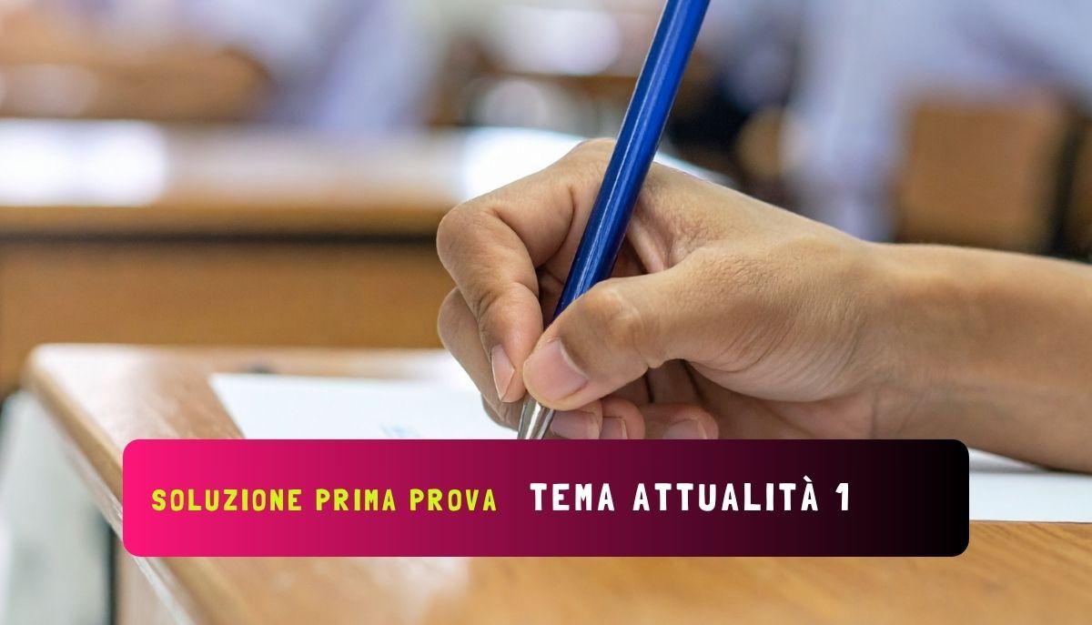 Soluzione tema attualità 1