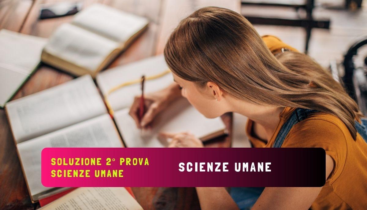 soluzione traccia scienze umane maturità 2026