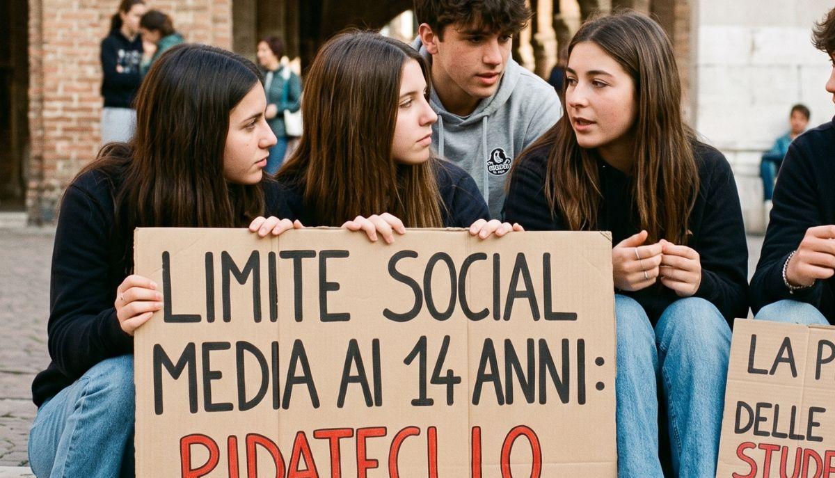 studenti chiedono divieto social