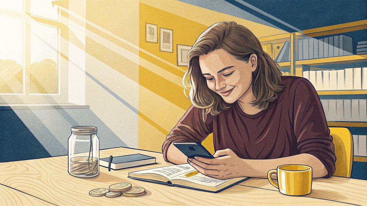 Studentessa guadagna con lo smartphone