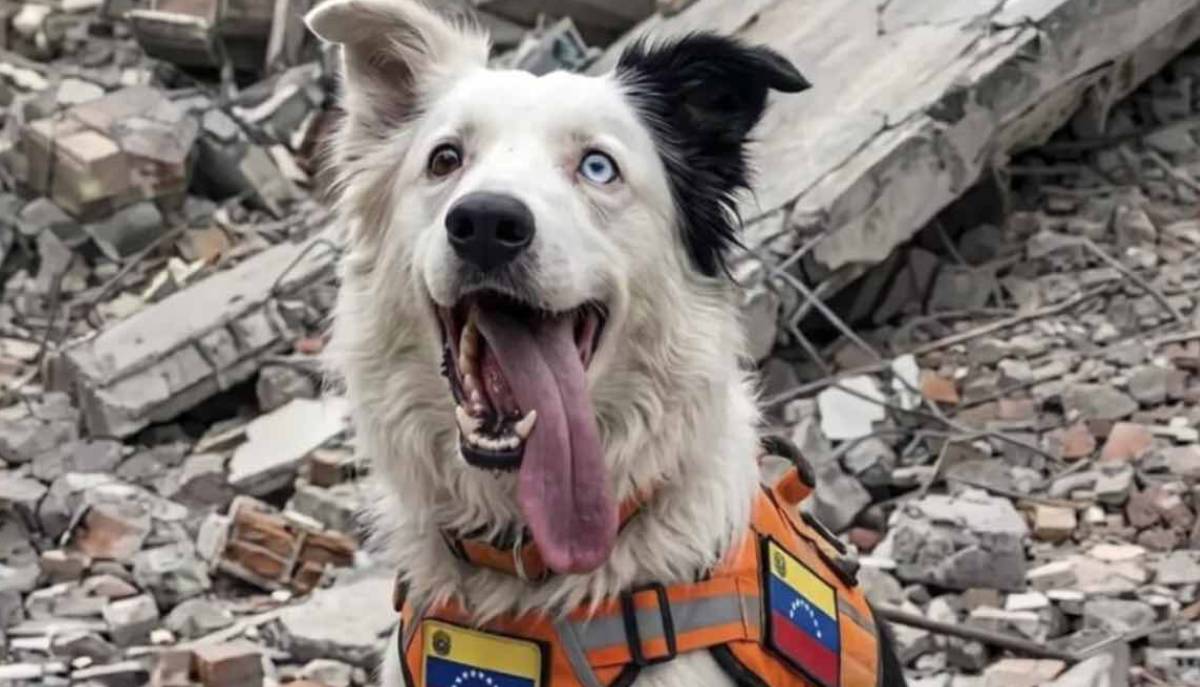 Tsunami, la cagnolina che in Venezuela è diventata il simbolo dei soccorsi dopo il terremoto