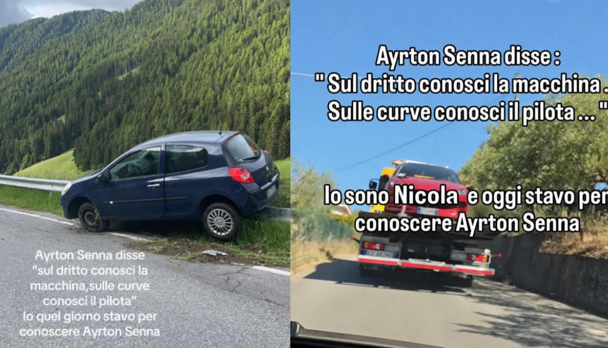“Oggi stavo per conoscere Ayrton Senna”: cos’è il nuovo trend TikTok sugli incidenti