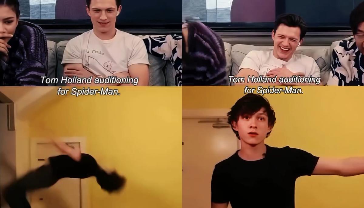 Tom Holland rivede il suo primo provino per Spider-Man: la reazione con Zendaya e Jacob Batalon è esilarante