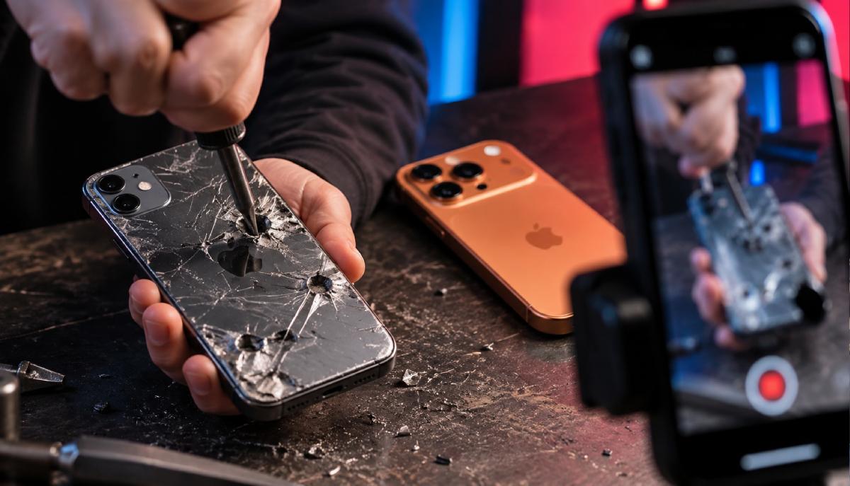 C'è chi graffia e fora l'iPhone per renderlo più "vissuto": il nuovo stranissimo trend su TikTok