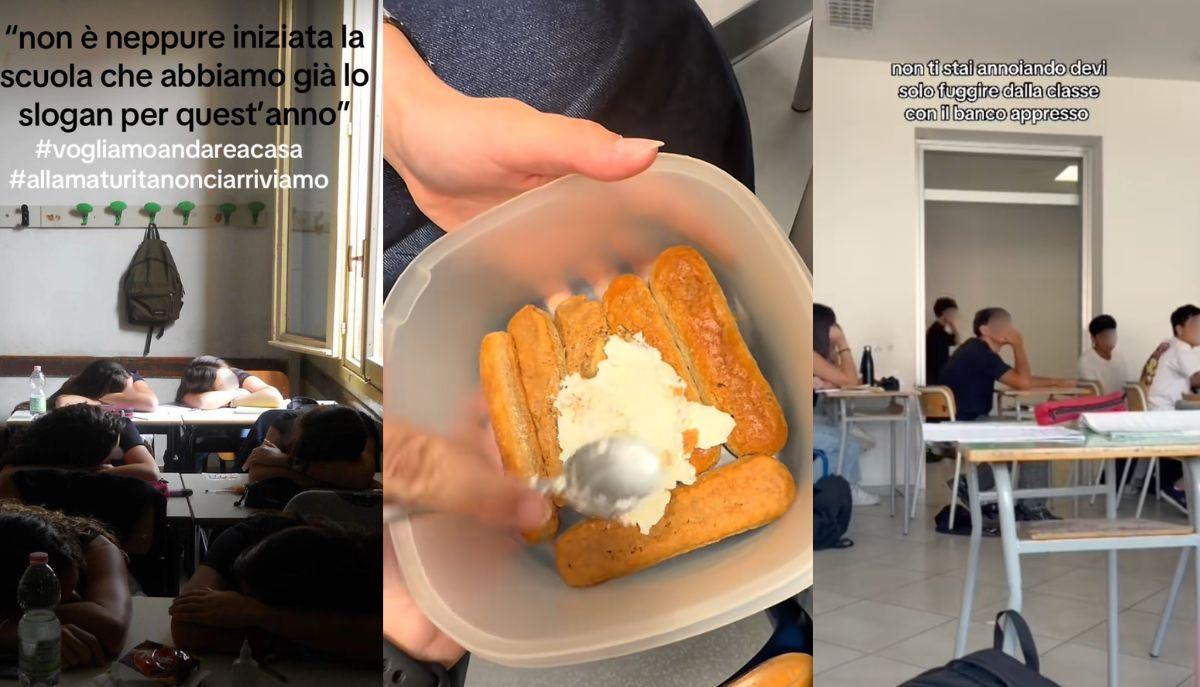 Prima settimana di scuola tra noia, tiramisù in classe e "fughe" improvvisate