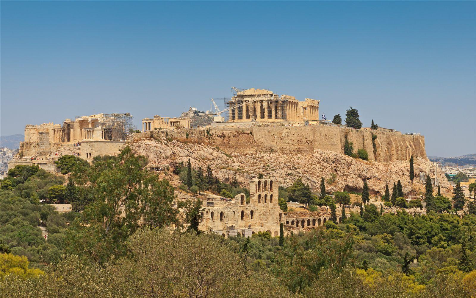 Acropoli di Atene vista dalla collina di Filopappo