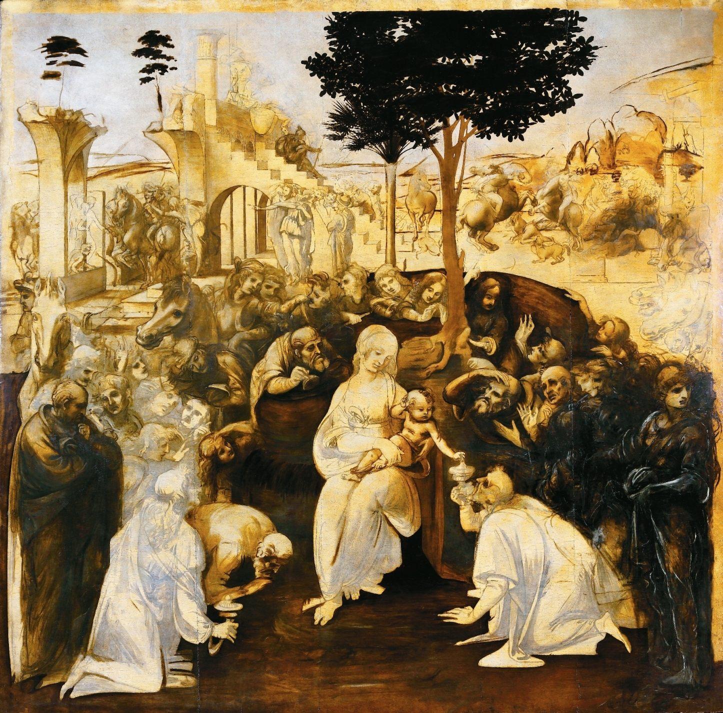 Adorazione dei Magi di Leonardo da Vinci