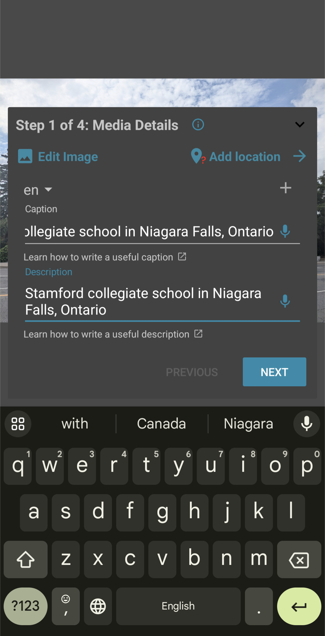 Campi di testo in un'app Android, esempio di componente EditText