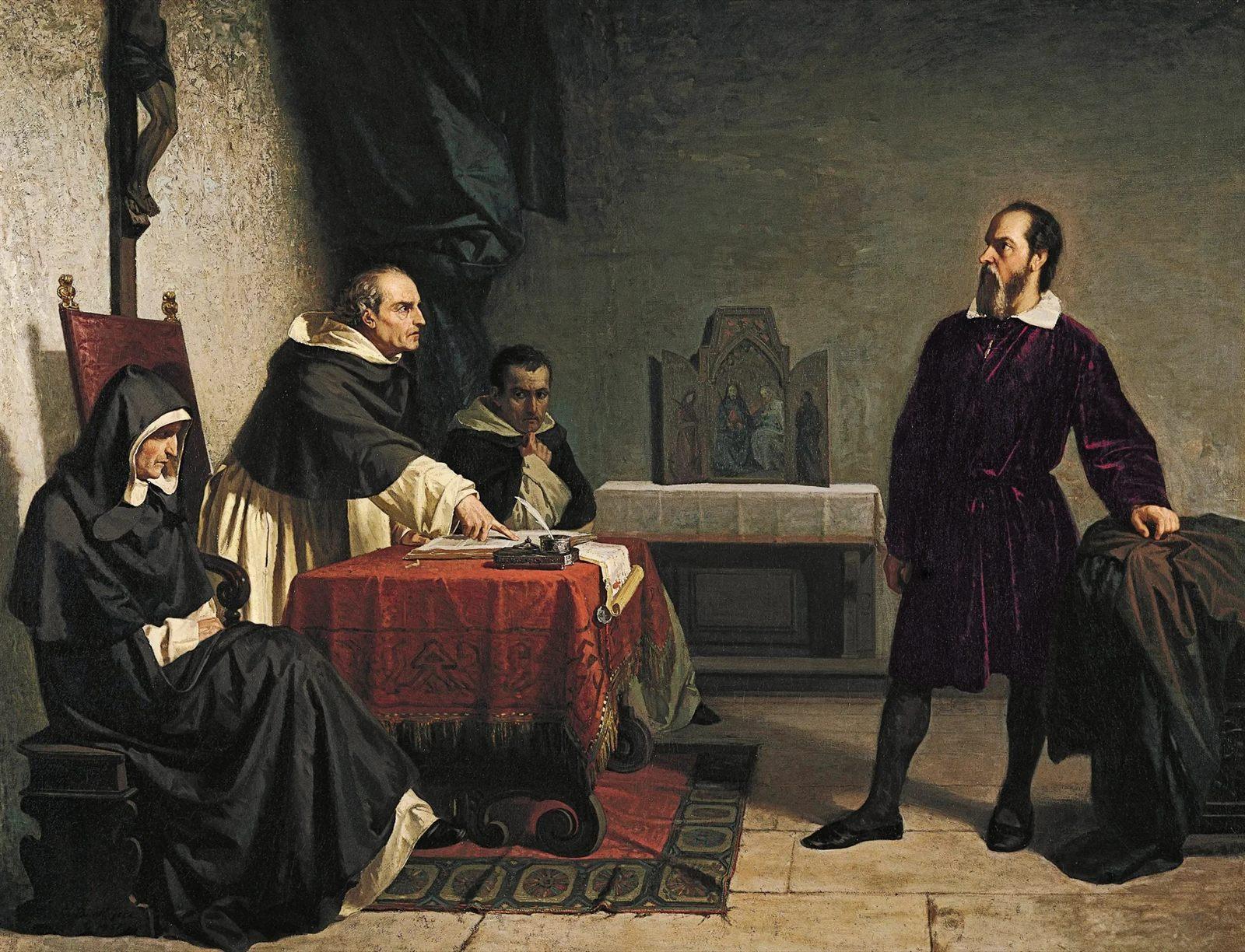 Galileo Galilei davanti al Sant'Uffizio durante il processo, dipinto