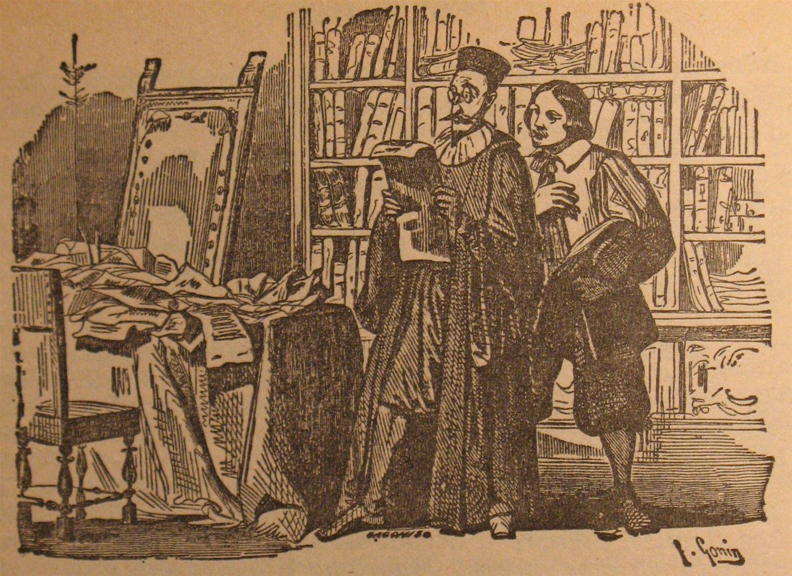 Illustrazione di Francesco Gonin per il capitolo 3 de I Promessi Sposi