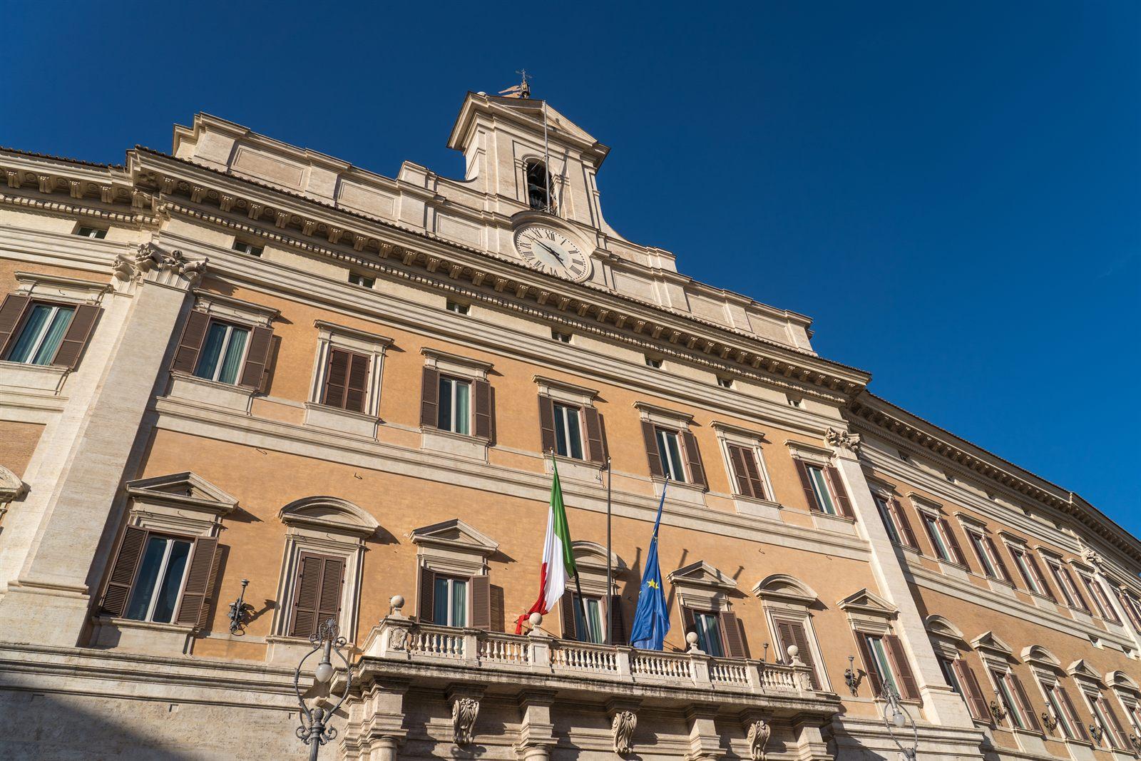 Palazzo Montecitorio a Roma, sede della Camera dei Deputati