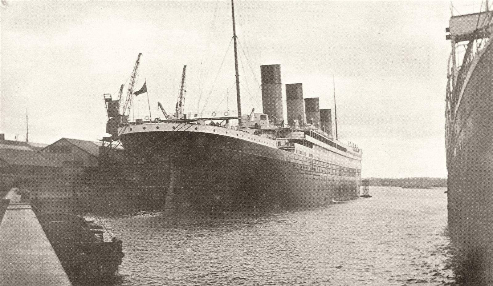 Il transatlantico RMS Titanic a Southampton nel 1912