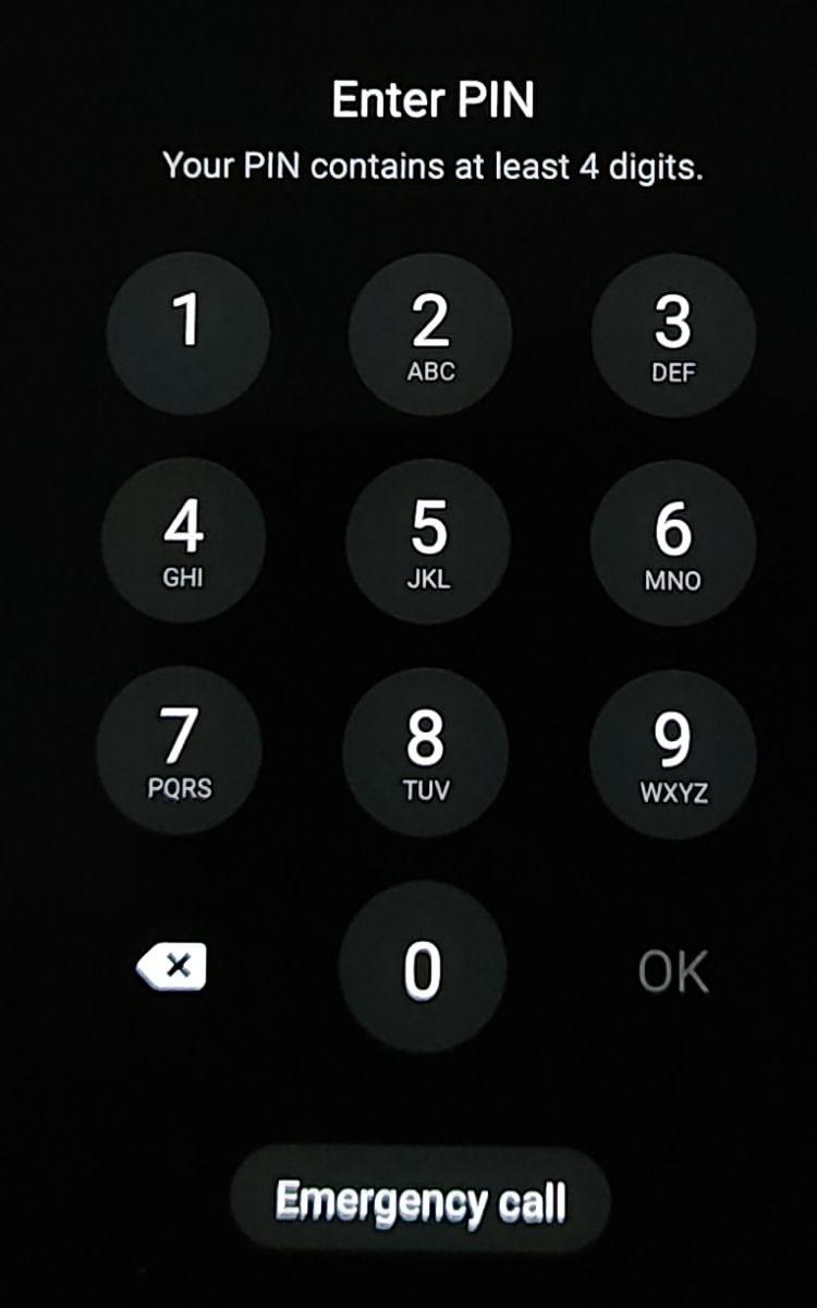 Tastierino numerico per l'inserimento del PIN su Android, EditText NumericPassword
