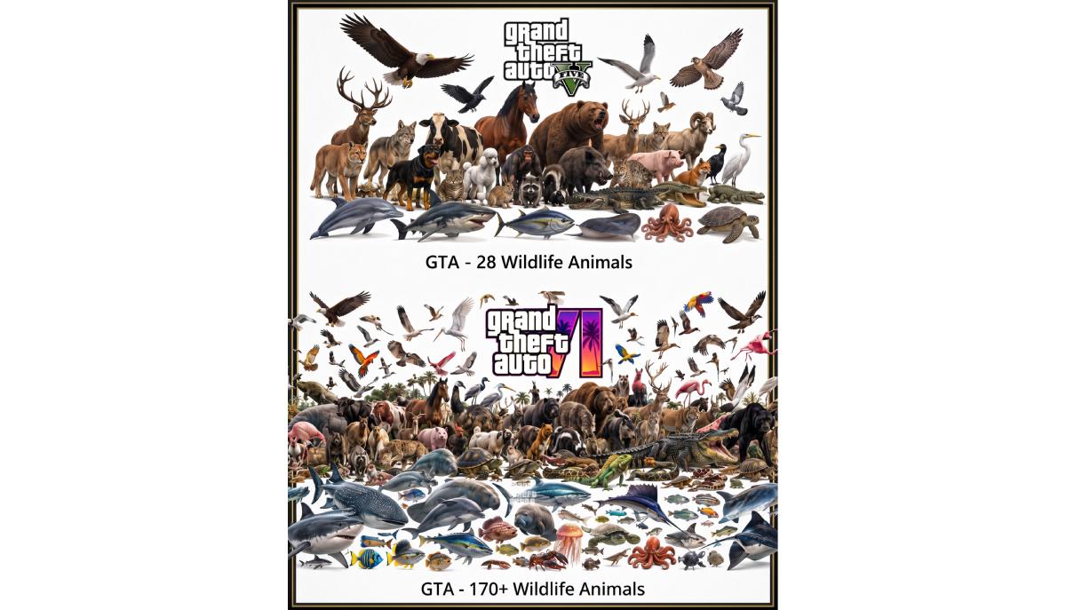 gta 6 specie animali