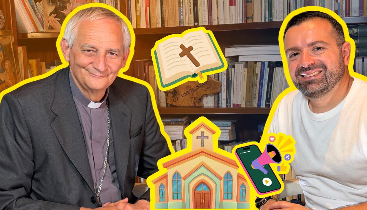 Il cardinale Matteo Zuppi a Skuola.net
