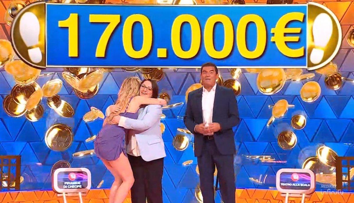La prof vince 170mila euro a Caduta Libera