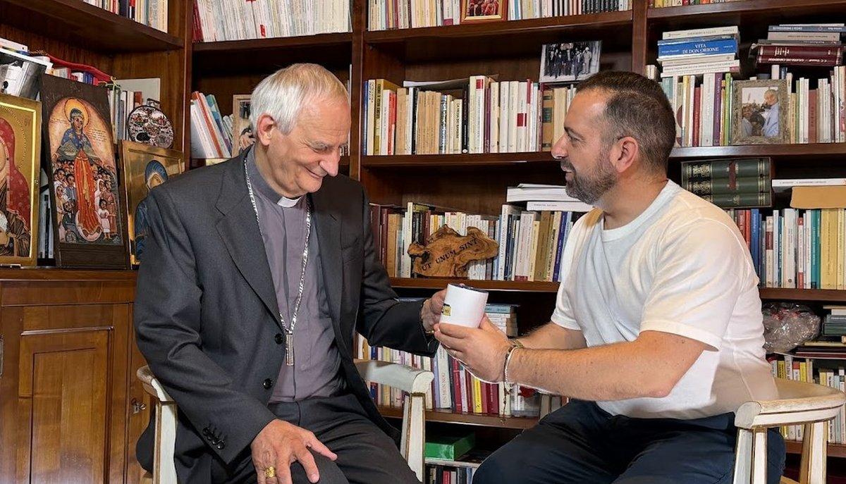 Cardinale Zuppi e Daniele Grassucci