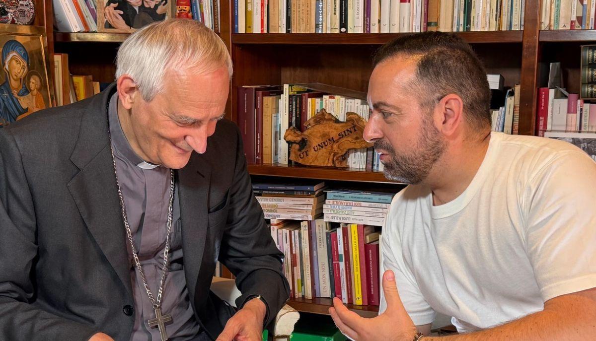 Cardinale Zuppi e Daniele Grassucci