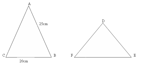 Due triangoli isosceli isoperimetri