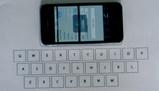 Foglio di carta diventa tastiera grazie all'iPhone