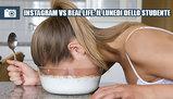 Instagram Vs Real life: il lunedì dello studente