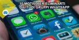 10 ottimi motivi per eliminarti dai tuoi gruppi WhatsApp