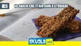10 snack che ti aiutano a studiare meglio
