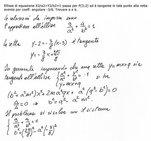 Geometria analitica: Un'ellisse di equazione[math]\frac{{x}^{2}}{{a}^{2}}+\frac{{y}^{2}}{{b}^{2}}={1}[/math] passa per P(3,2) ed è tangente in tale punto alla retta con coefficiente angolare [math]-3/8[/math]
