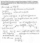 Geometria analitica: Dal punto P(3/2,-2) condurre le tangenti alla parabola [math]{y}=\frac{1}{{4}}{x}^{2}-{1}[/math] e verificare che siano perpendicolari fra loro