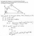 Nel triangolo ABC rettangolo in C, la retta della bisettrice BP relativa all'angolo B interseca ...